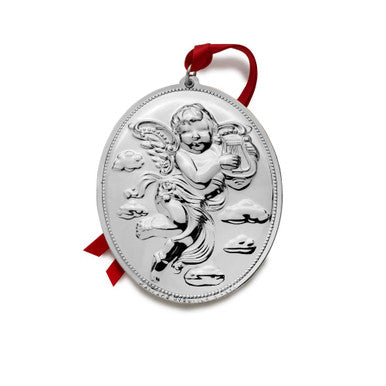 Wallace 2024 Sterling Silver Grande Baroque Angel Ornament - 24th Edition