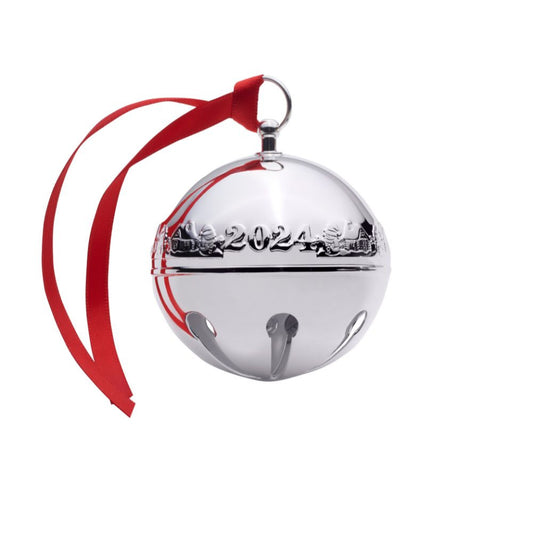 Wallace Silversmiths 2024 Sterling Silver Sleigh Bell Ornament - 30th Edition