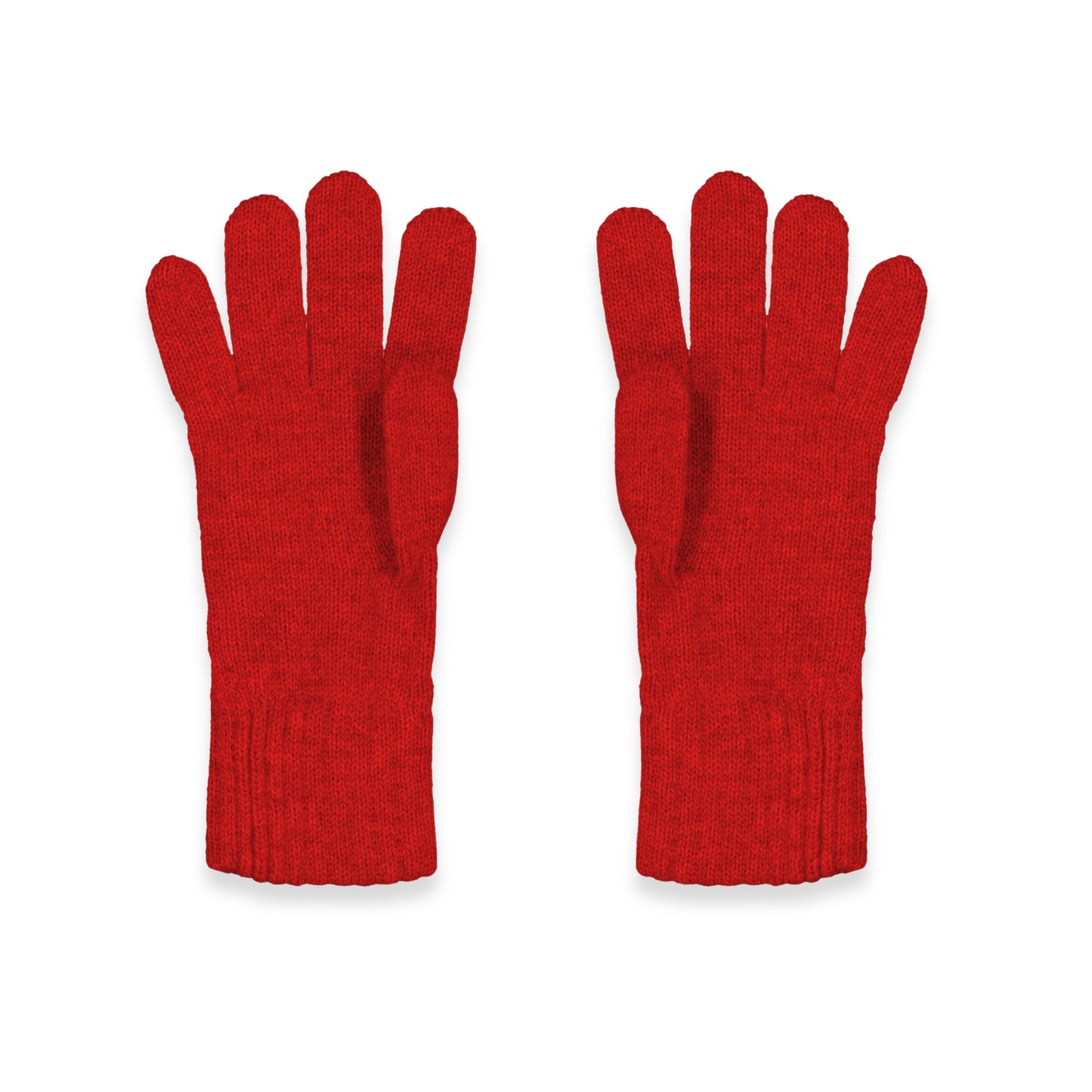 Women's Cable Knit Cashmere Gloves in Cardinal