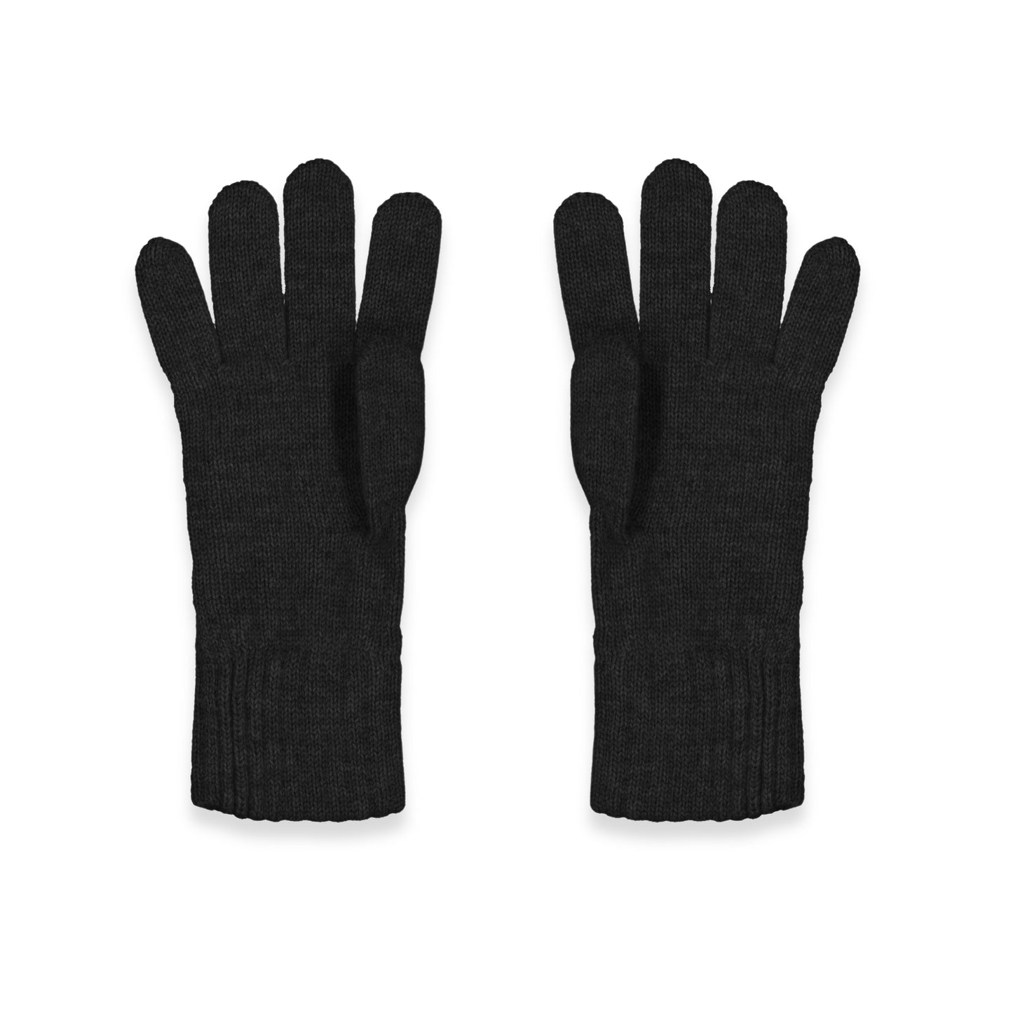 Women's Cable Knit Cashmere Gloves in Charcoal