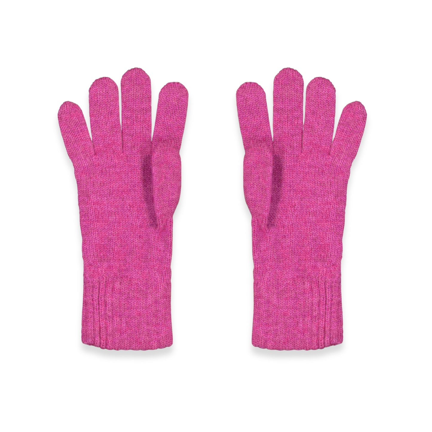 Women's Cable Knit Cashmere Gloves in Infra Pink