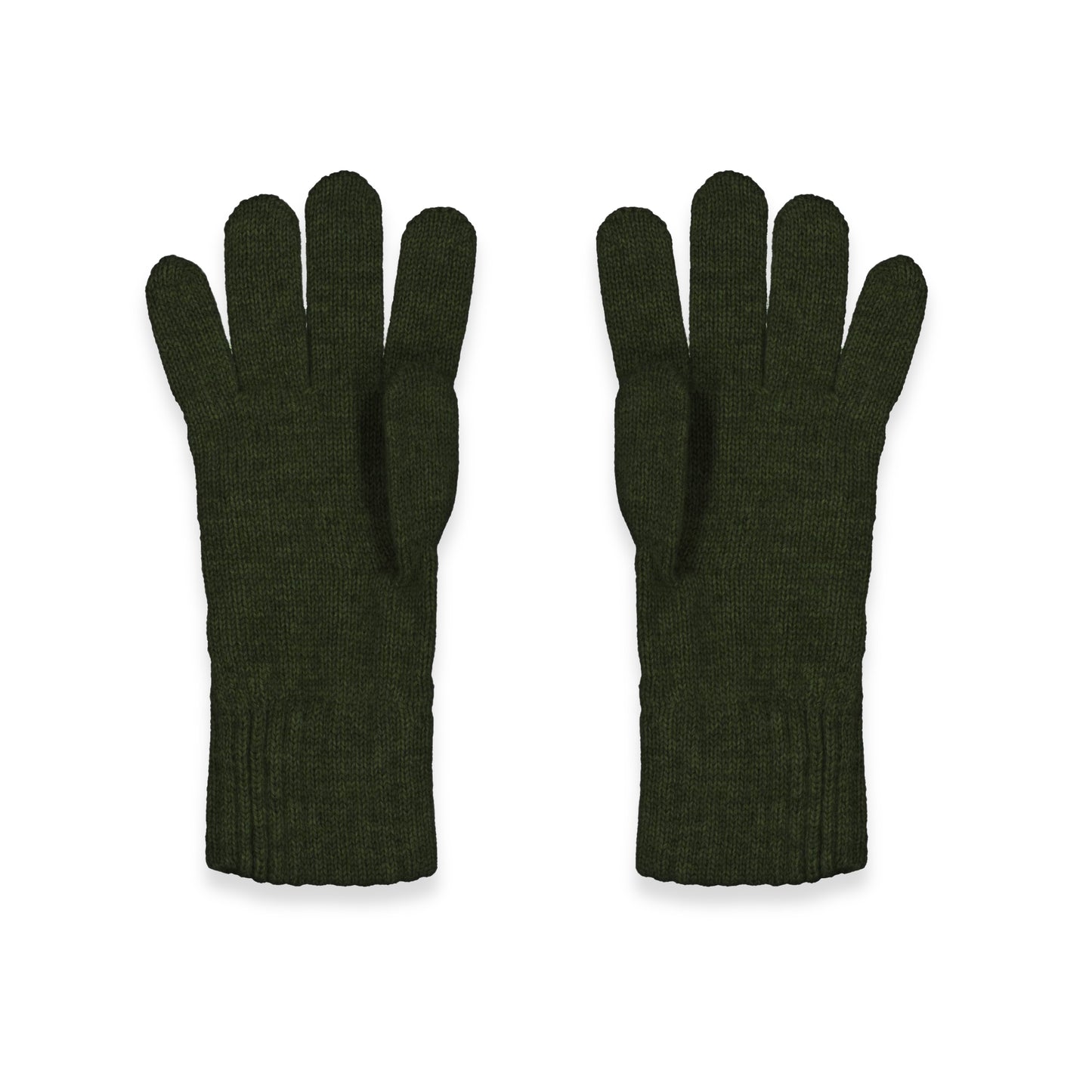 Women's Cable Knit Cashmere Gloves in Loden Mix