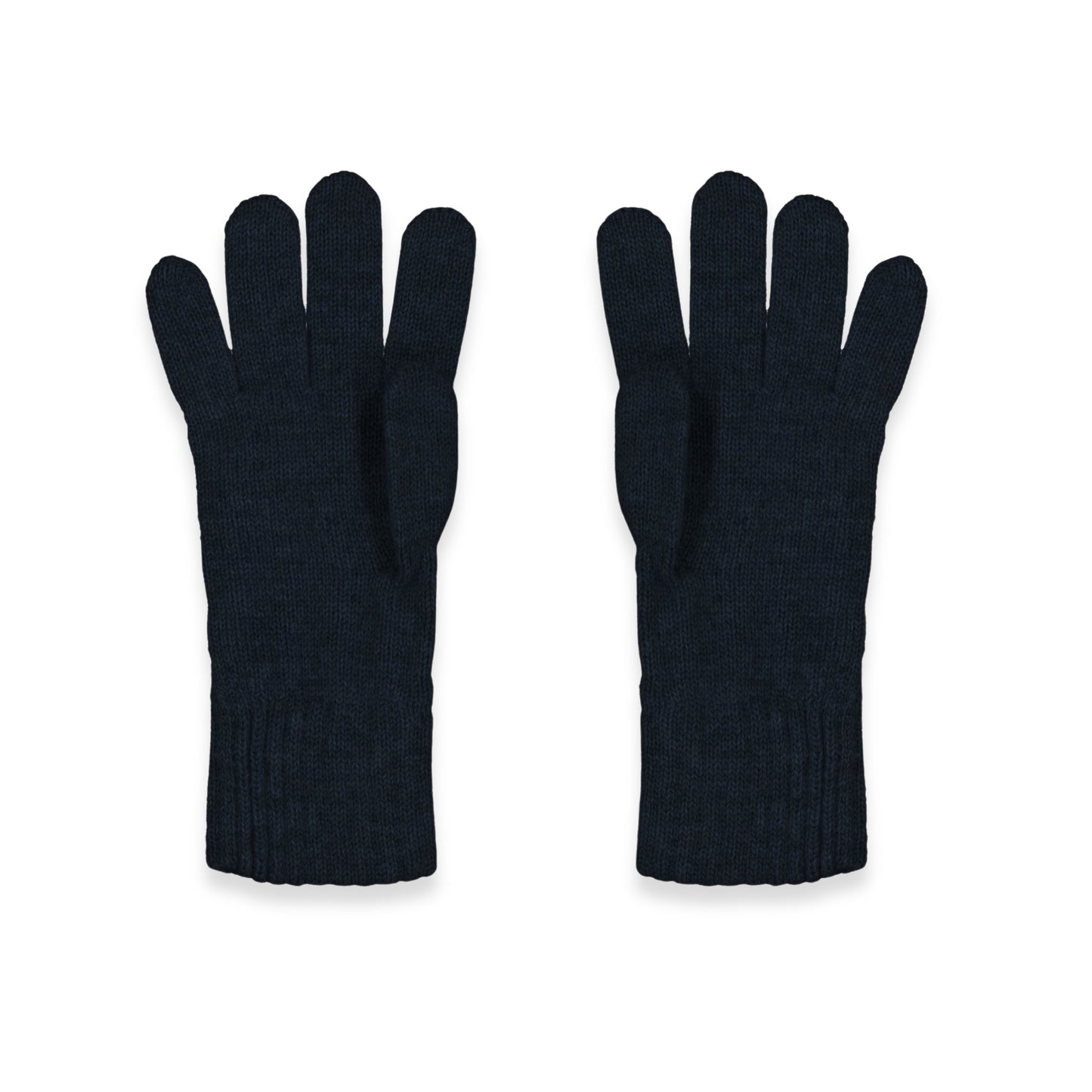 Women's Cable Knit Cashmere Gloves in Navy