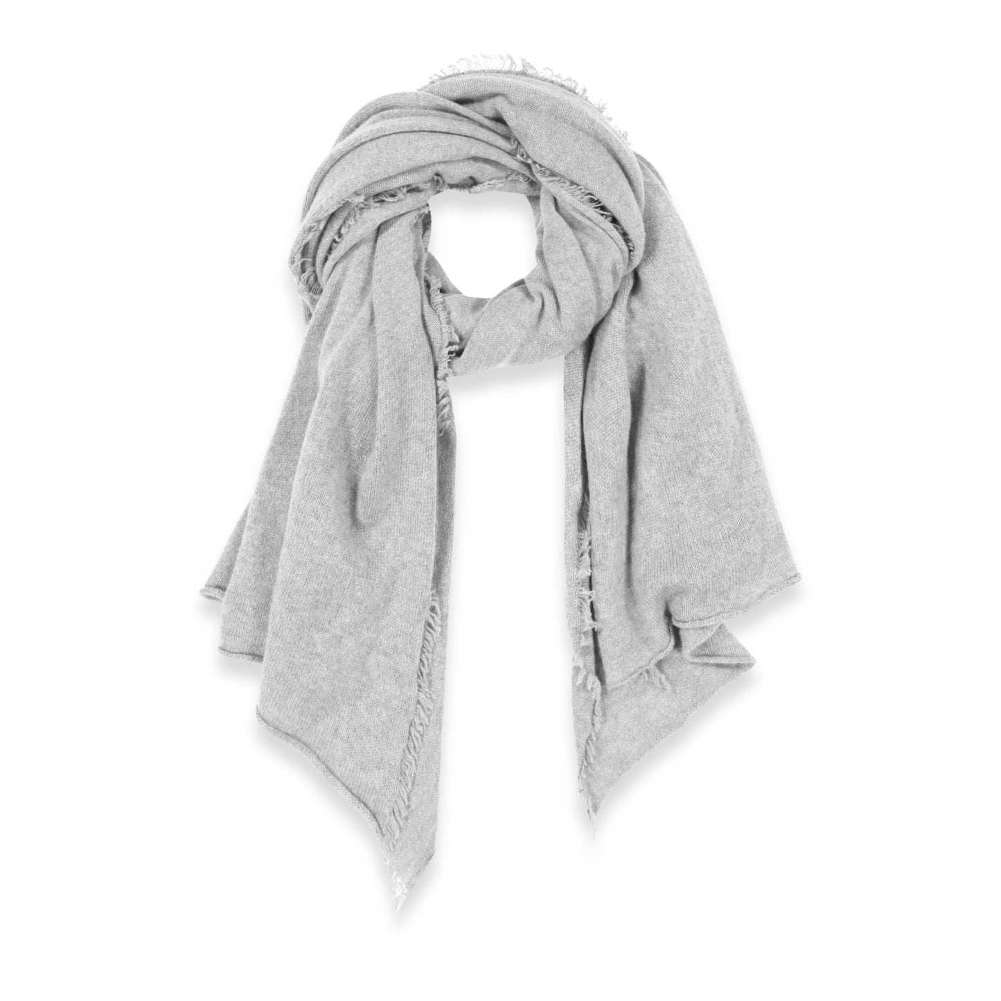 Women's Cashmere Fringe Stole in Brume