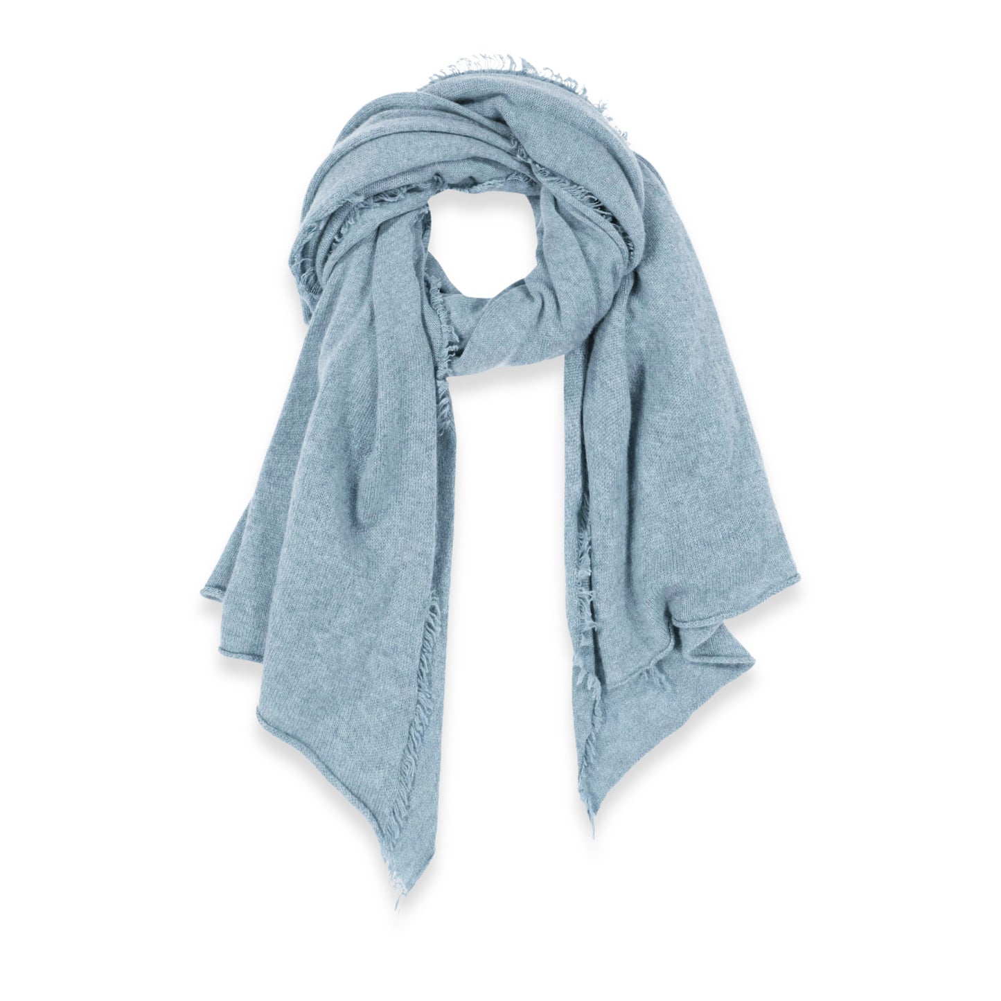 Women's Cashmere Fringe Stole in Haar