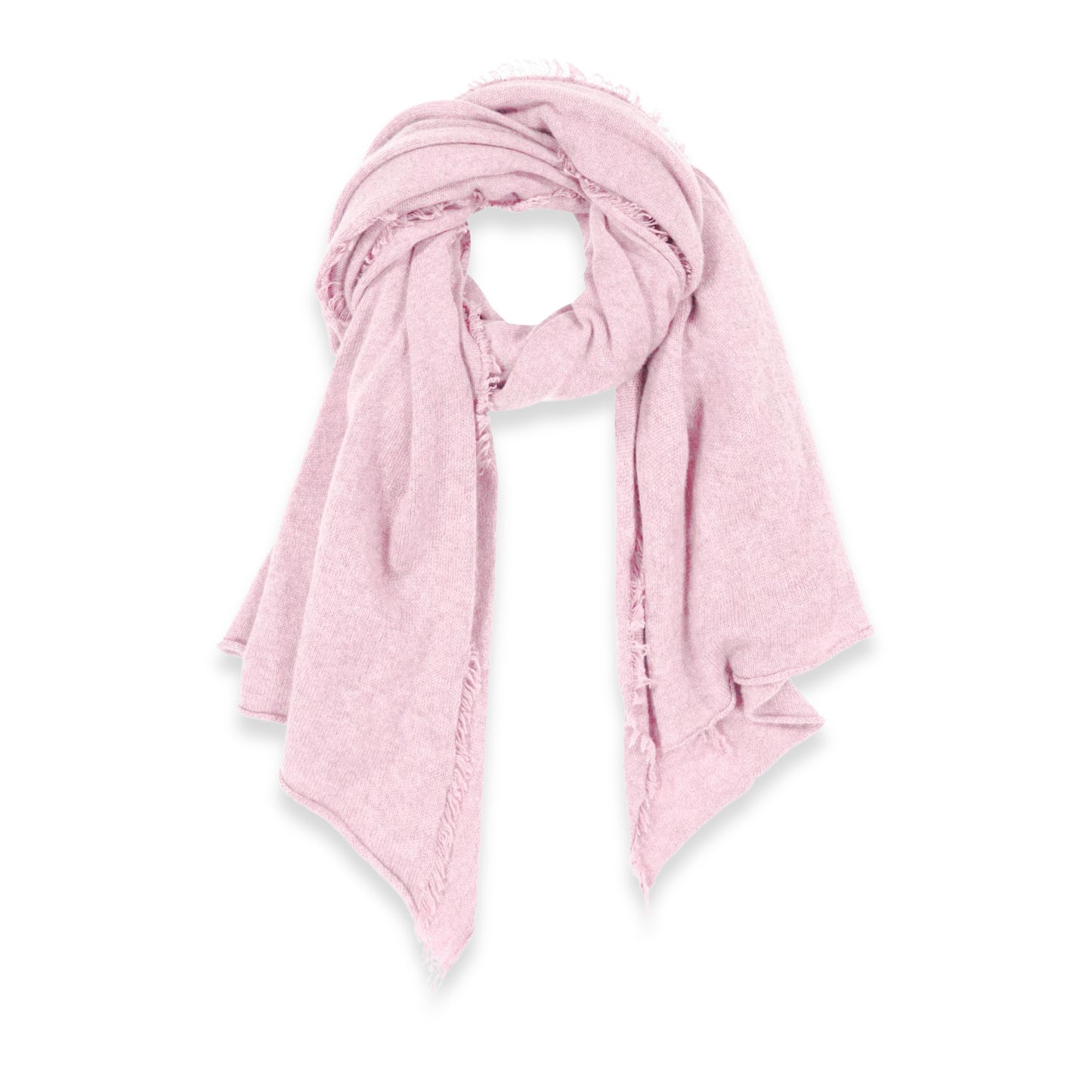 Women's Cashmere Fringe Stole in Marshmallow