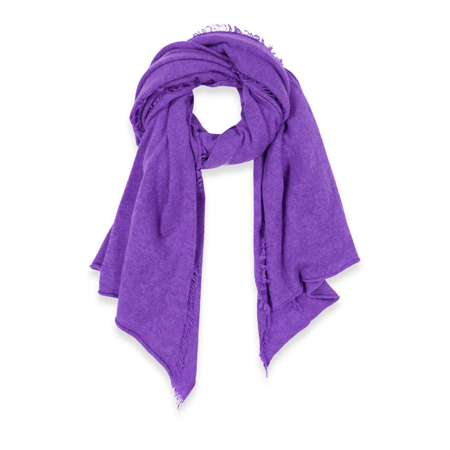 Women's Cashmere Fringe Stole in Sari