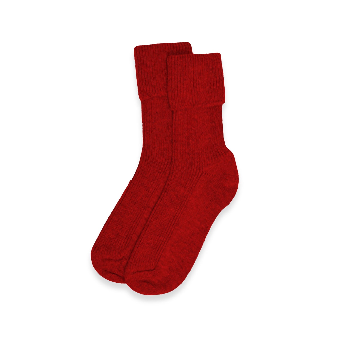 Women's Cashmere Socks in Cardinal