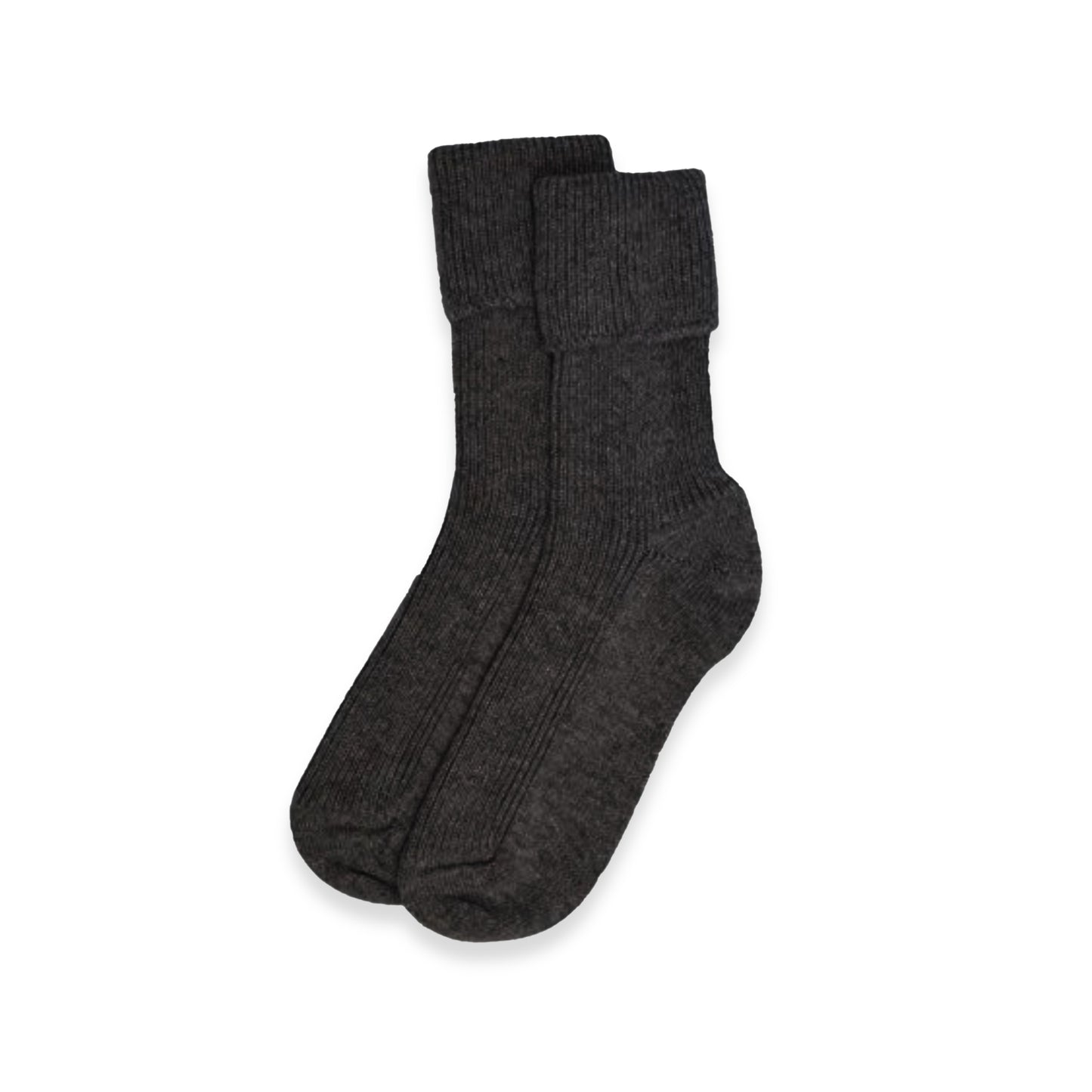 Women's Cashmere Socks in Charcoal