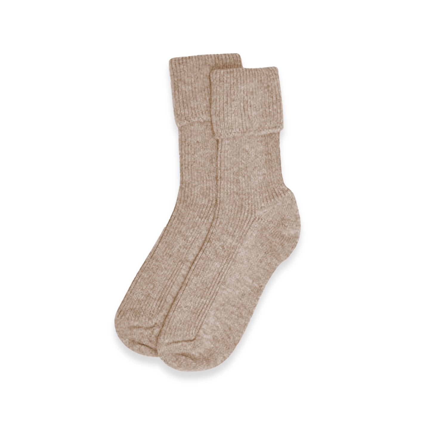 Women's Cashmere Socks in Dark Natural