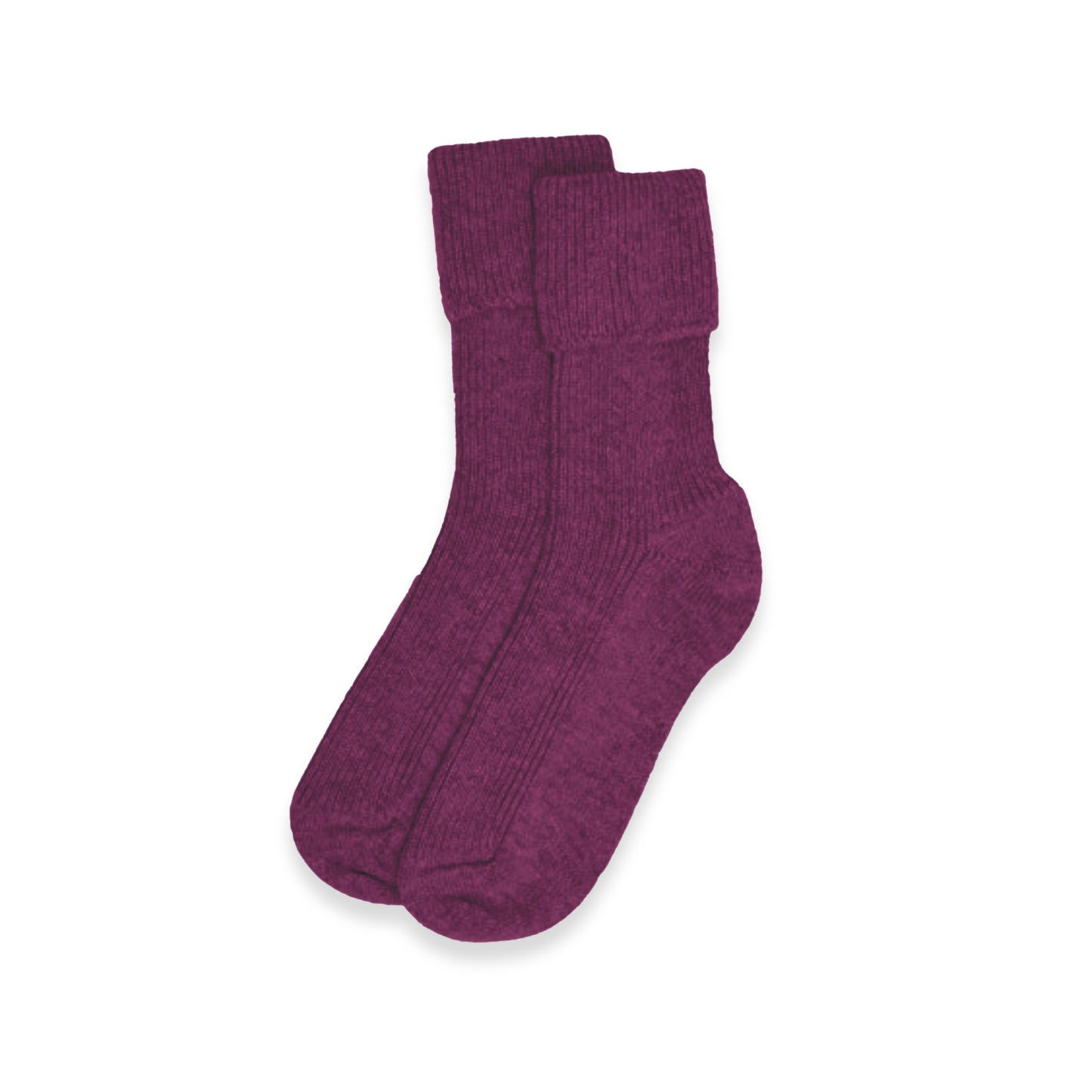 Women's Cashmere Socks in Loganberry