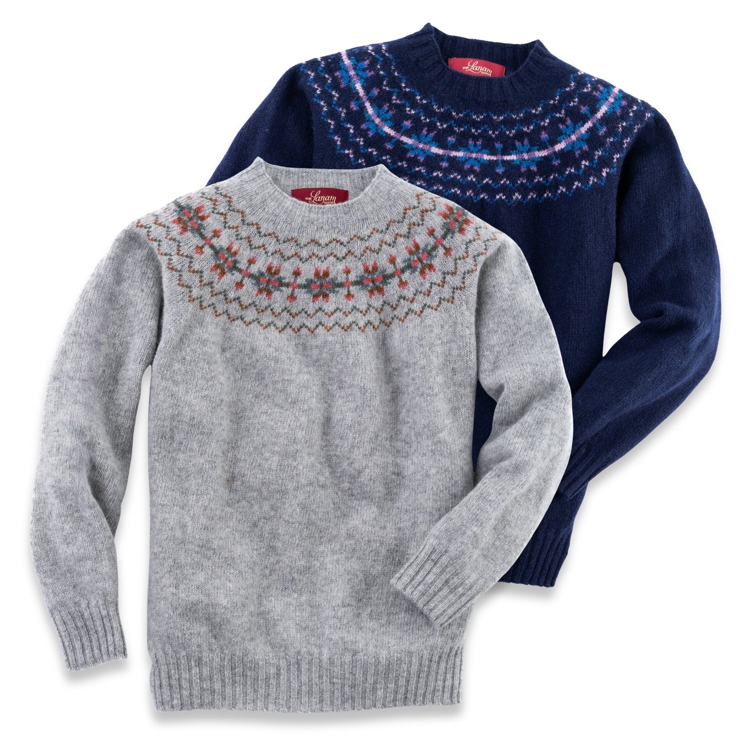 Women's North Star Shetland Wool Crew Neck Sweater | Made in Scotland