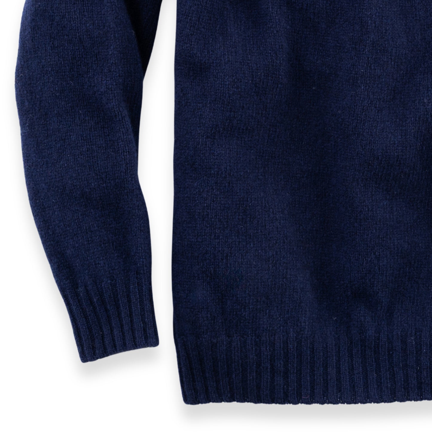 Women's North Star Shetland Wool Crew Neck Sweater | Navy Blue