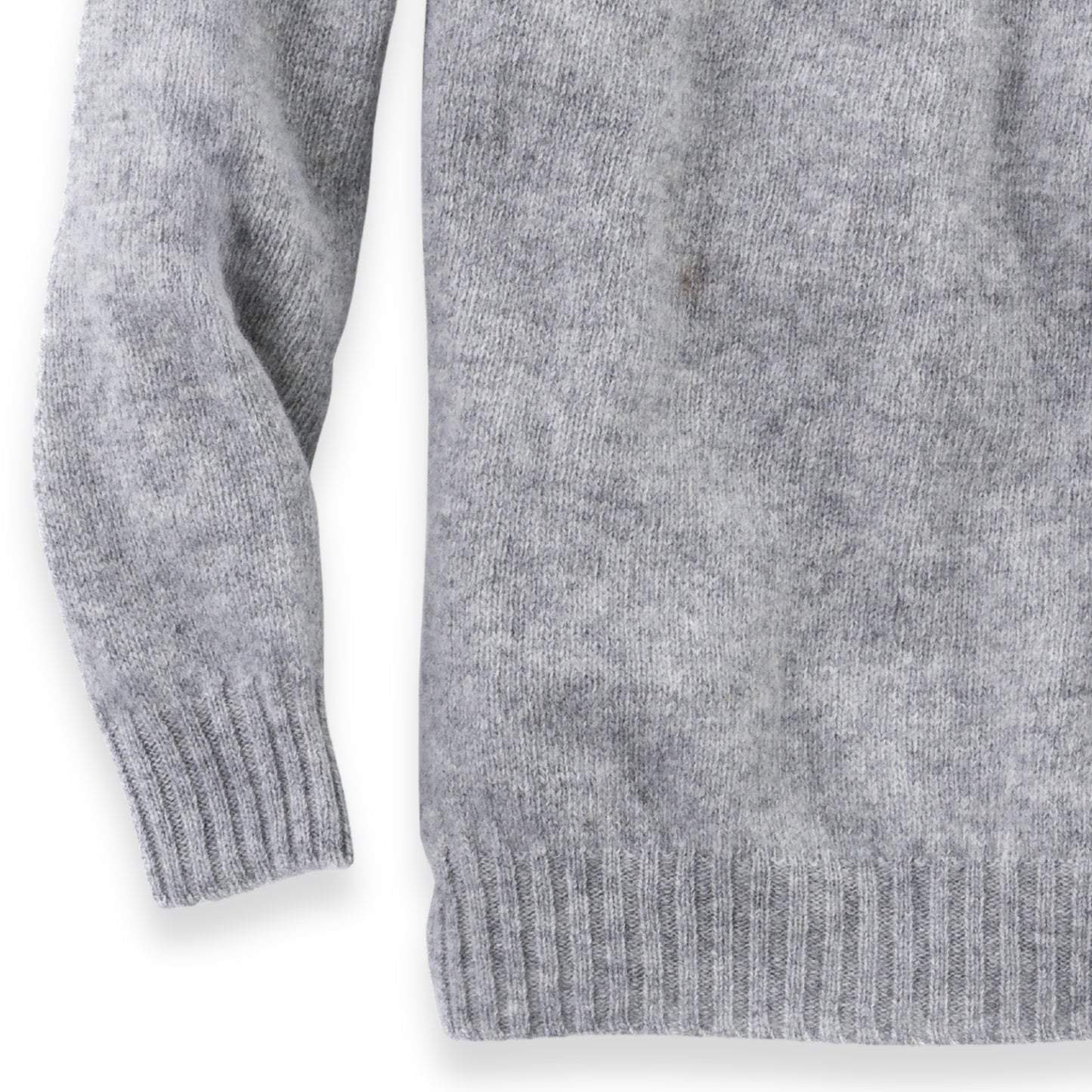 Women's North Star Shetland Wool Crew Neck Sweater | Silver