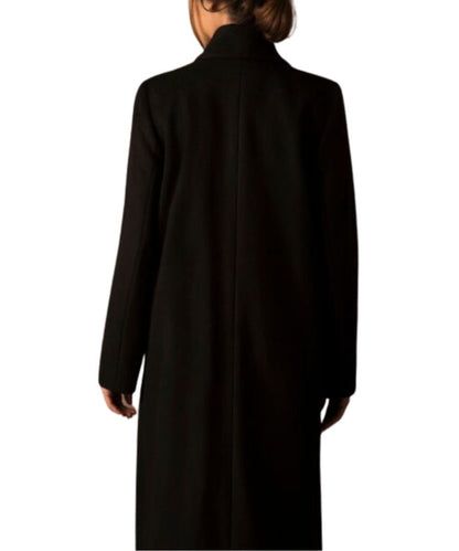 Women's Pure Vicuña Full-Length Swing Coat in Black