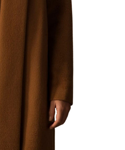 Women's Pure Vicuña Full-Length Swing Coat in Natural