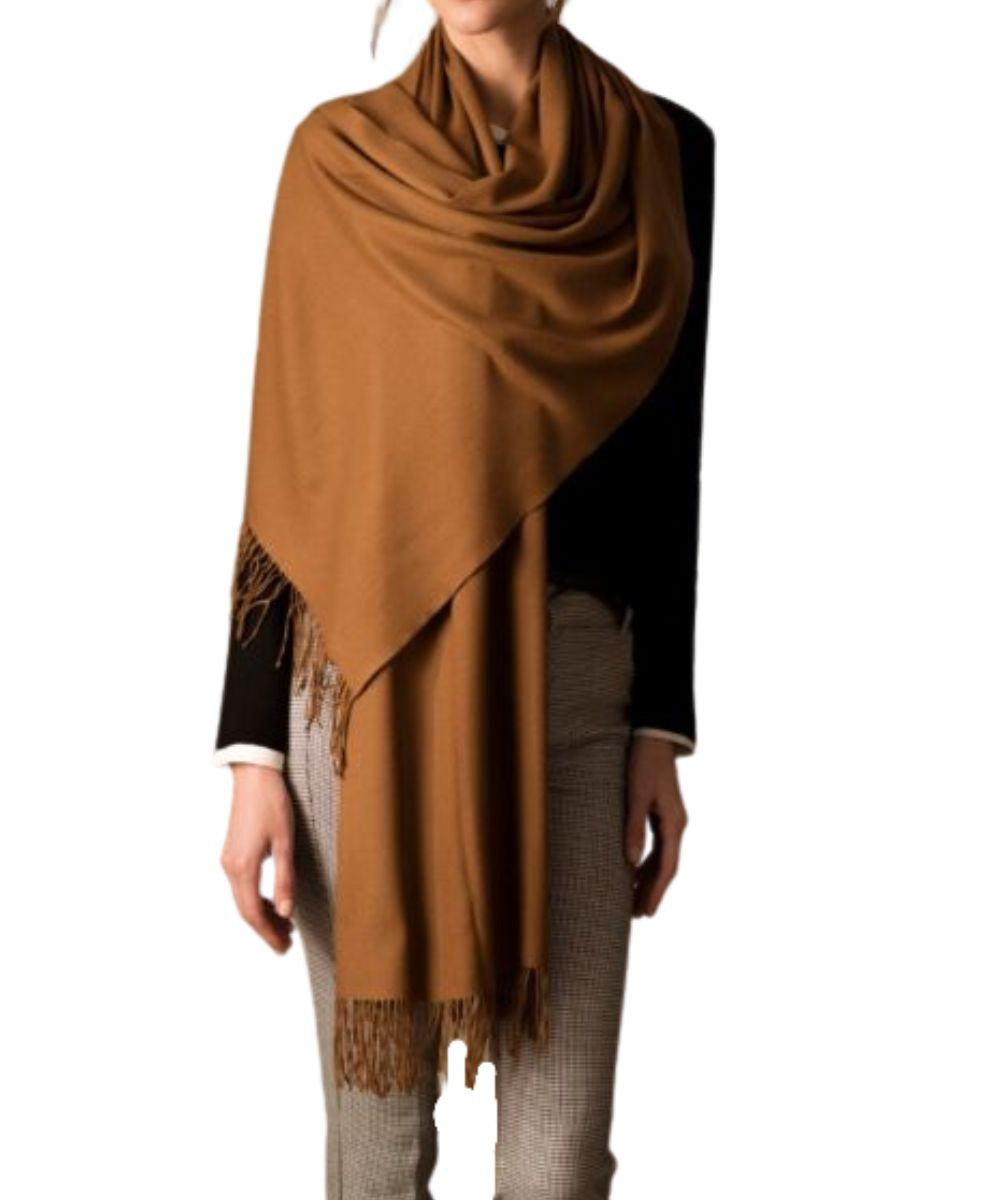 Women's Pure Vicuña Shawl in Natural