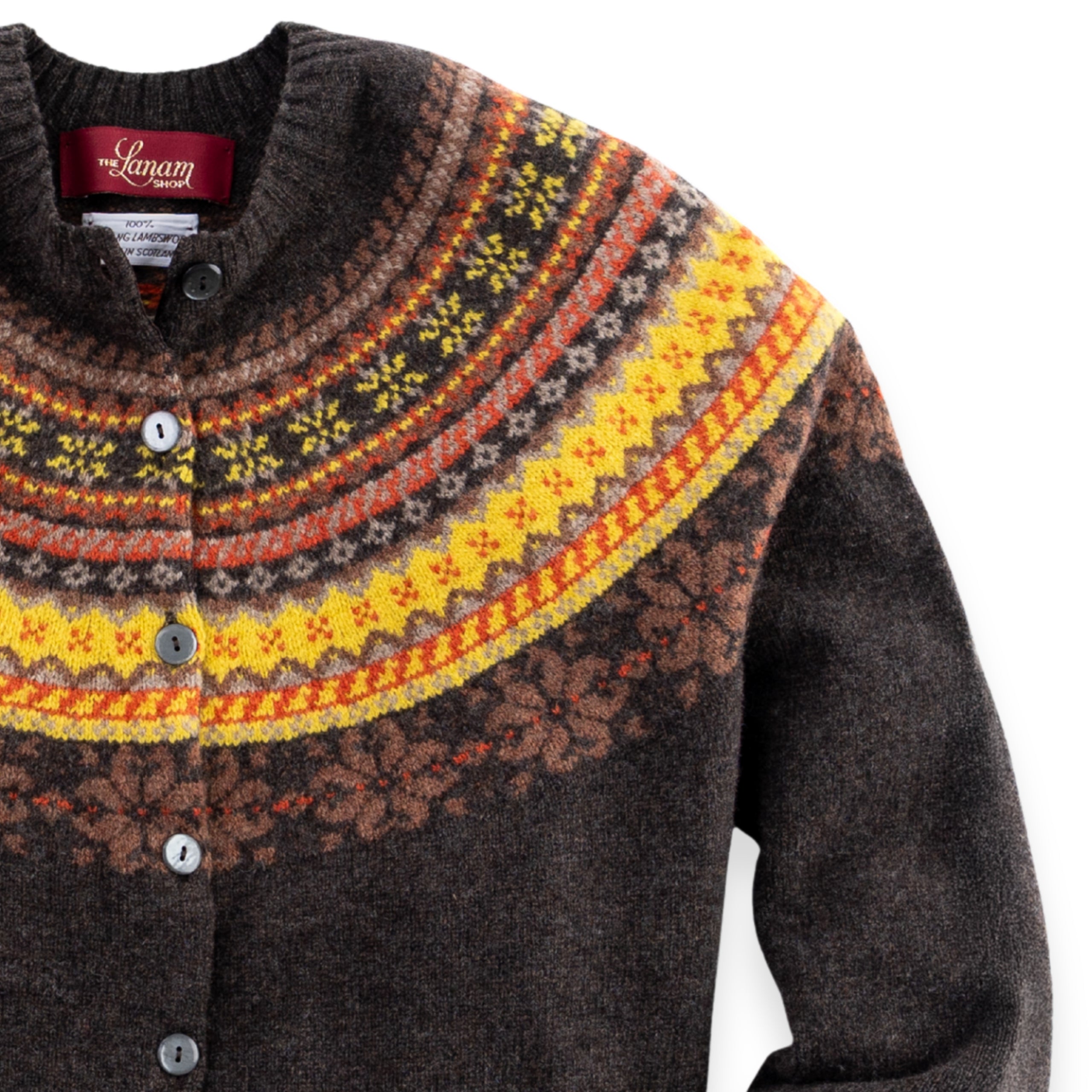 Women's Super-Fine Geelong Lambswool Multi North Star Fair Isle