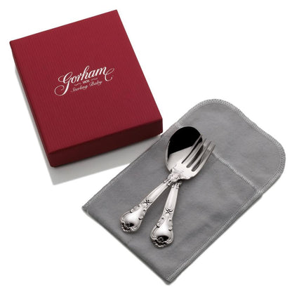 Gorham Chantilly Baby Feeding Set in Sterling Silver