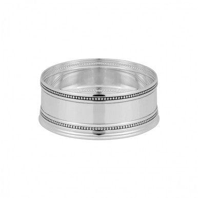 Bead Silverplate Wine Coaster