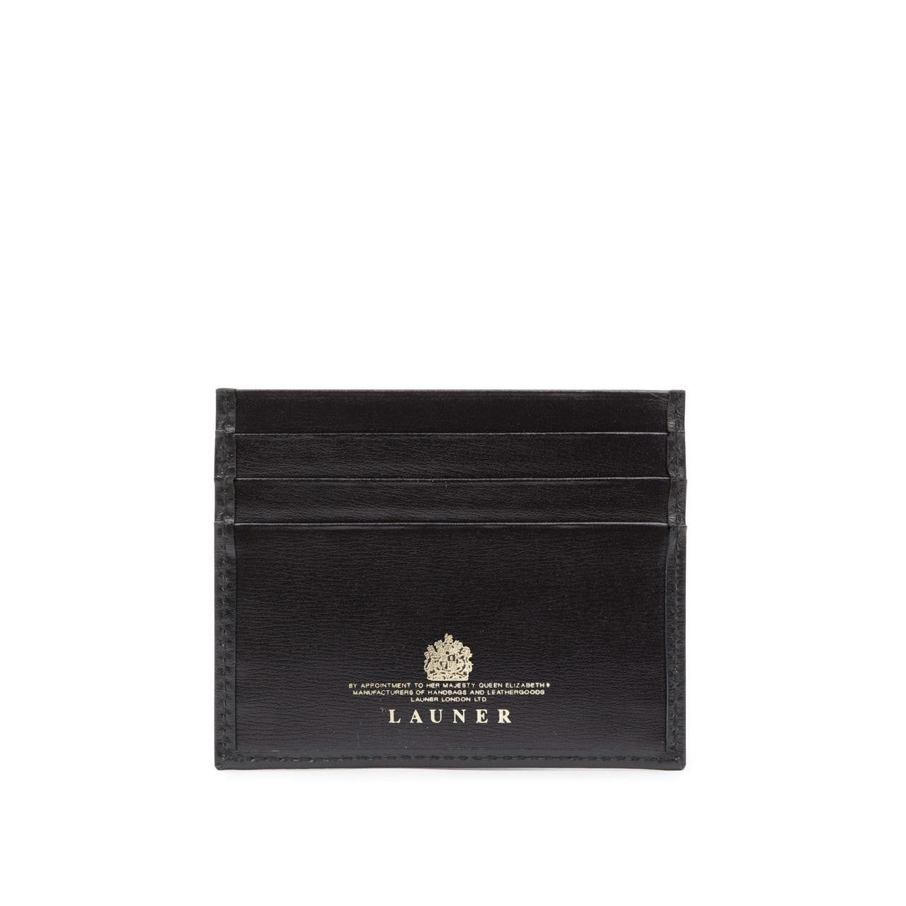 Launer Six Credit Card Case, Black
