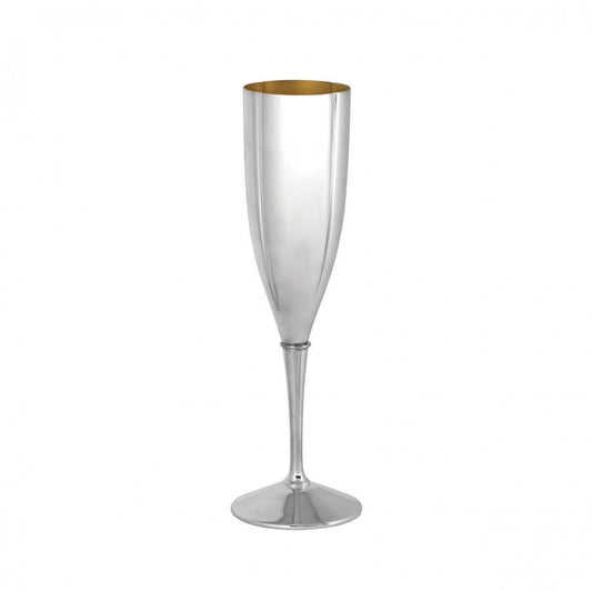 Traditional Champagne Flute in Silverplate