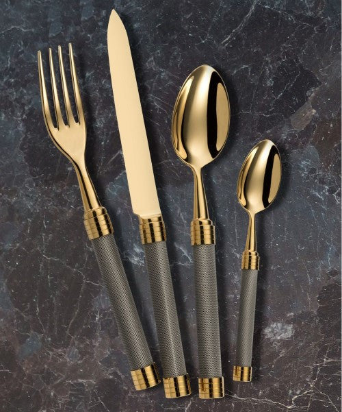 Alain Saint-Joanis Cotte de Maille Cutlery Collection (Gold Plate)