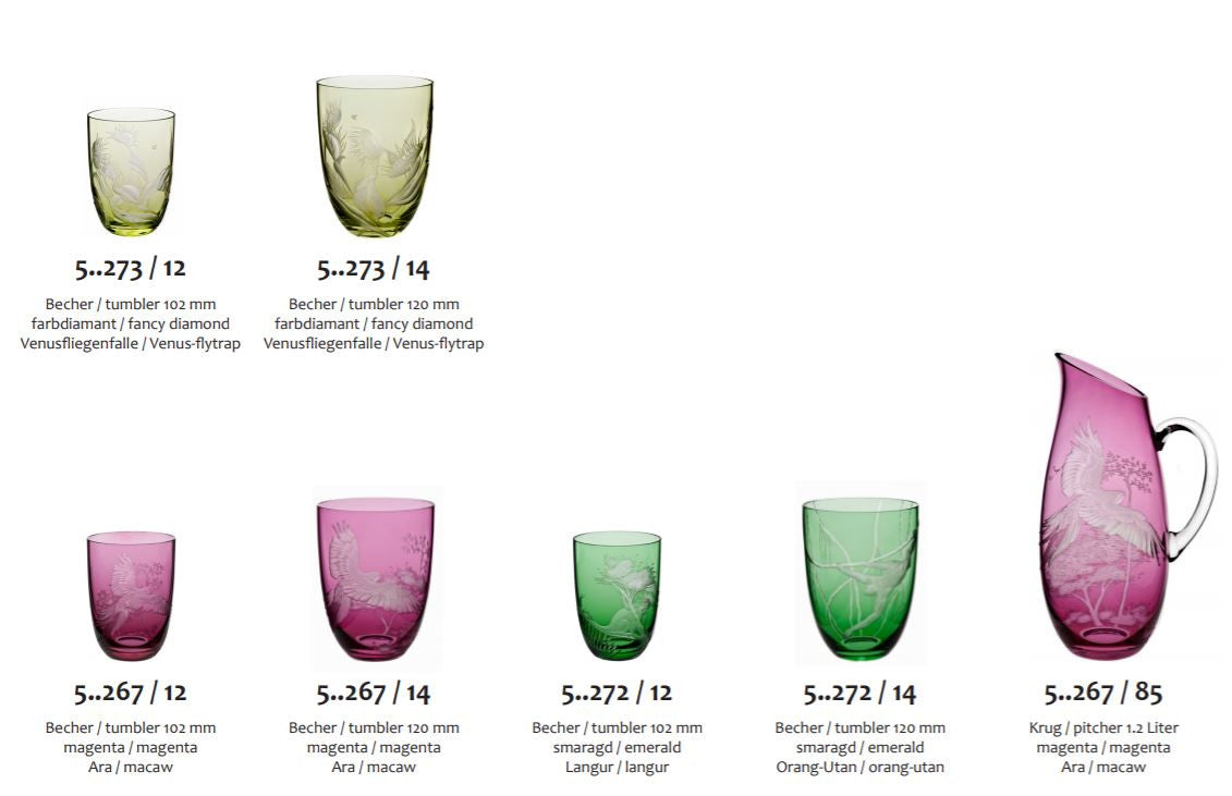 "Earth" Crystal Tumbler Collection (Rainforest)