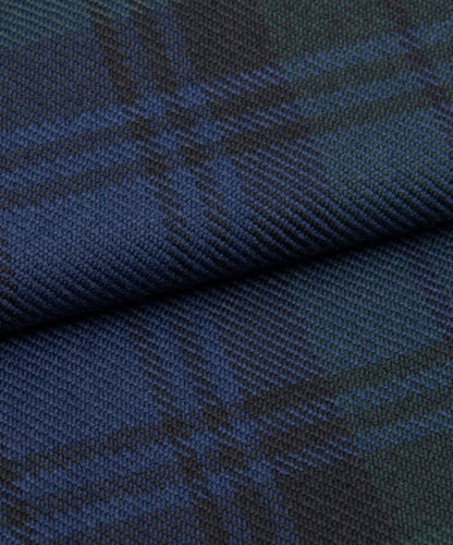 Derek Rose Men's Pure Wool Black Watch Tartan Robe