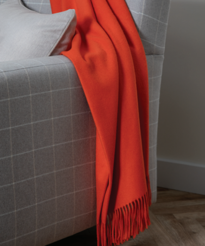 Johnstons of Elgin Cashmere Sofa Throw Blanket