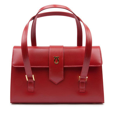 Aida Handbag in Guard Red with Red Interior