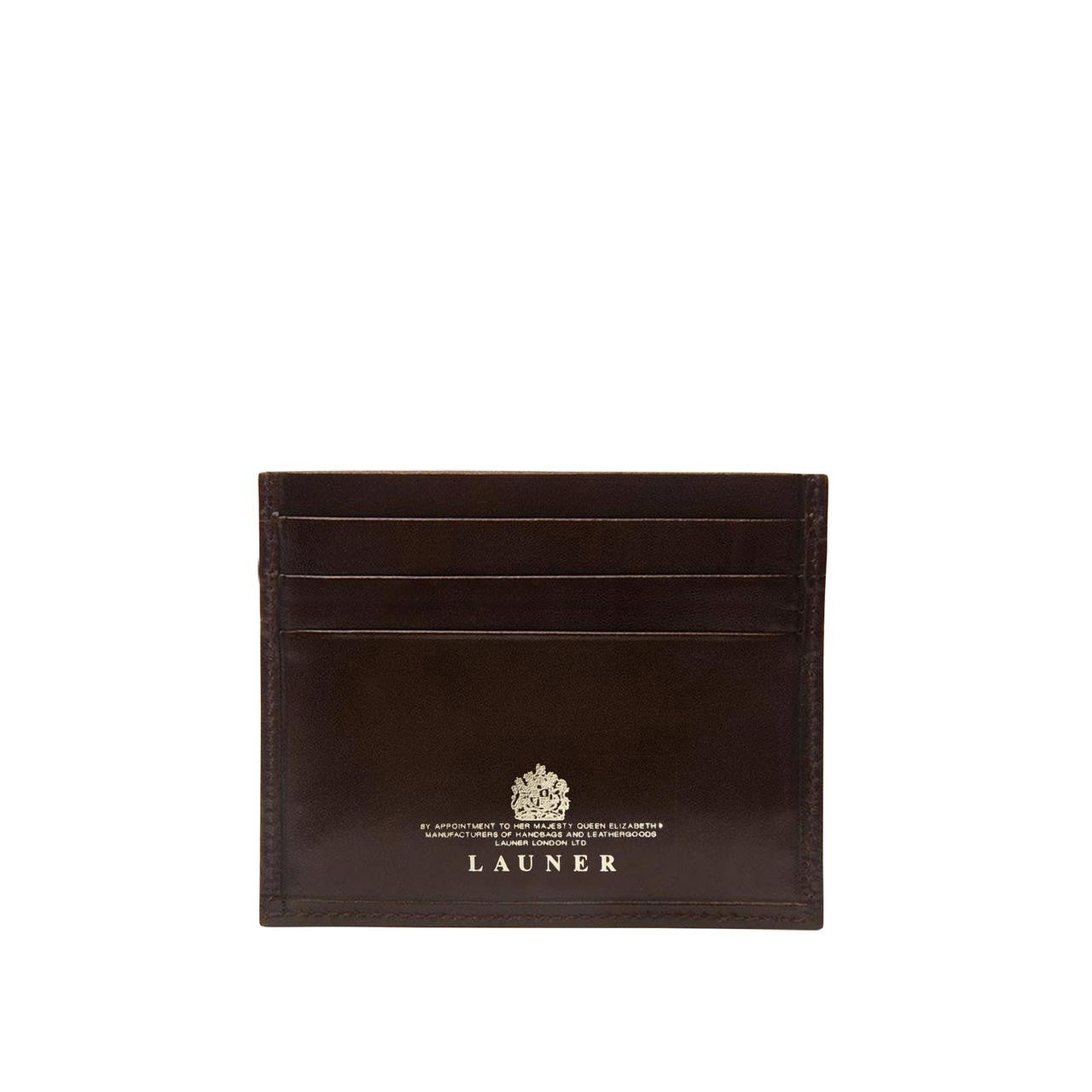 Launer Six Credit Card Case, Havana