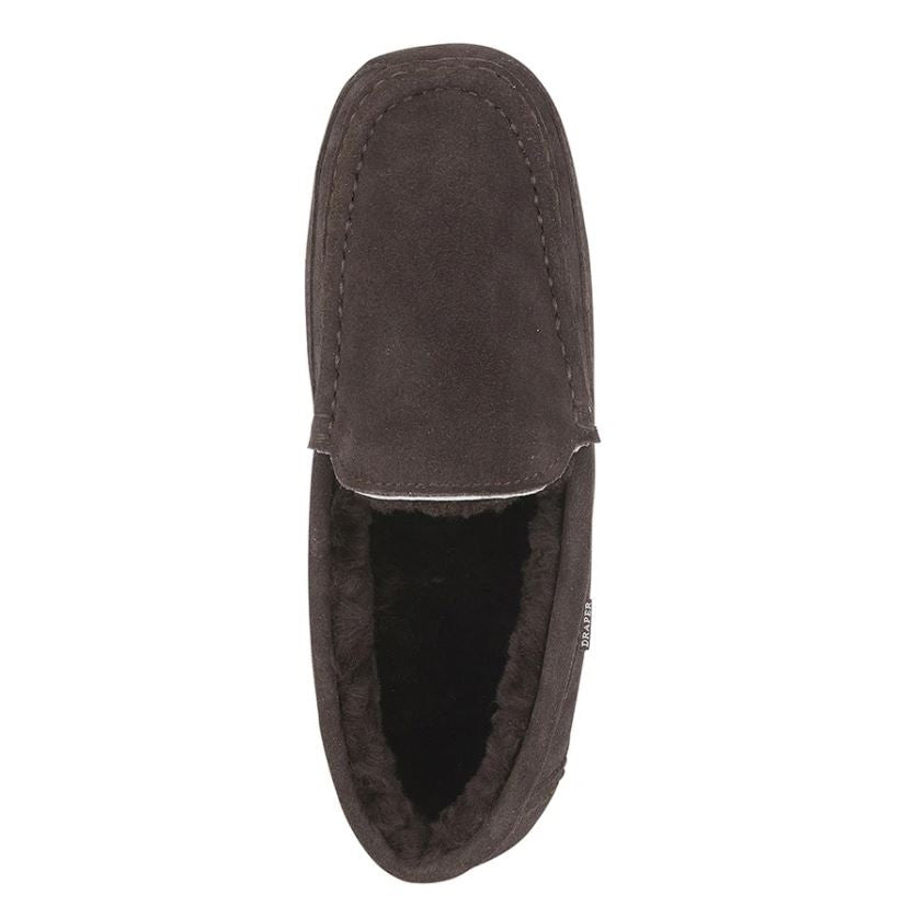 Draper of Glastonbury Men's Slipper "Hugo" in Brown