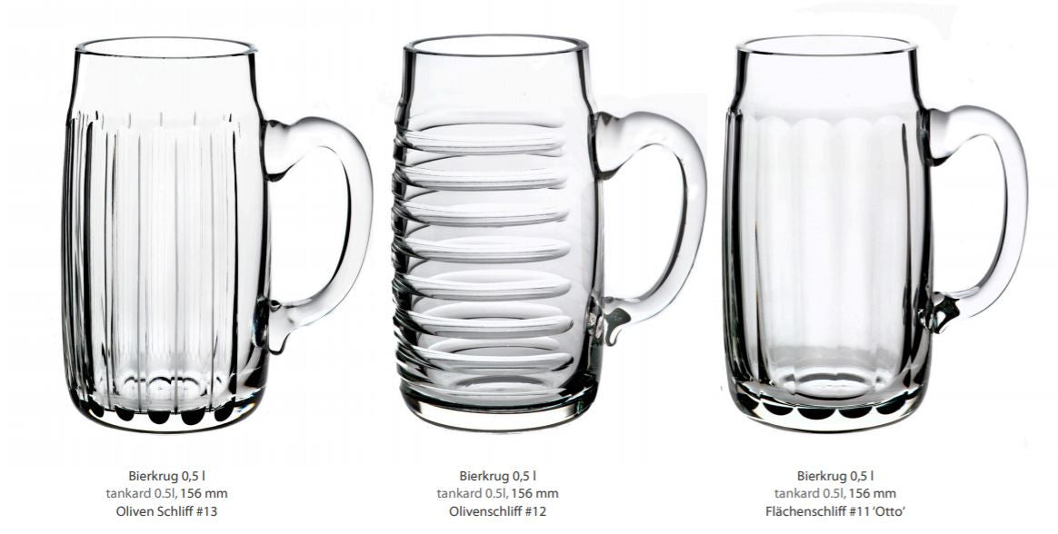 Theresienthal Joseph Crystal Beer Tankard Collection