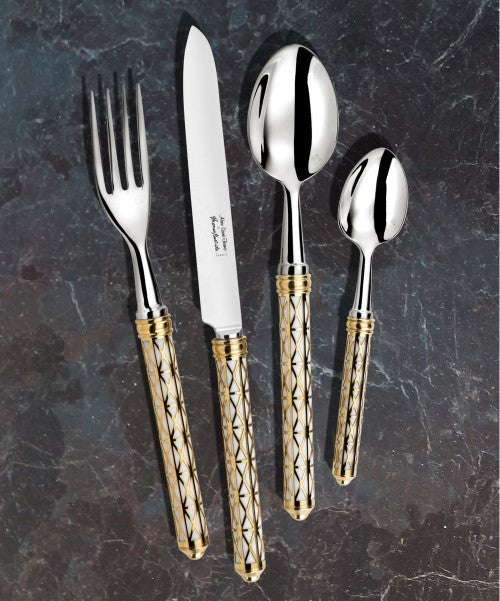 Alain Saint-Joanis Louxor Cutlery Collection (Gold and White)