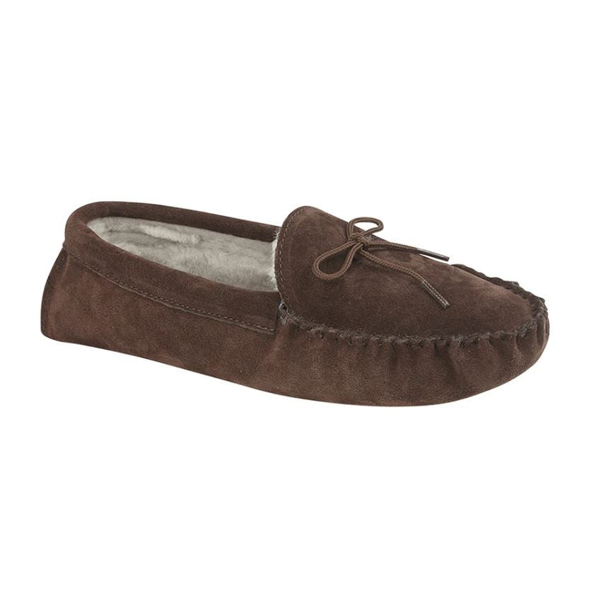 Draper of Glastonbury Men's Slipper "Maine" in Brown