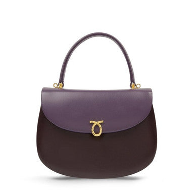 Nocturne Handbag in Lilac & Dark Purple with Royal Purple Interior