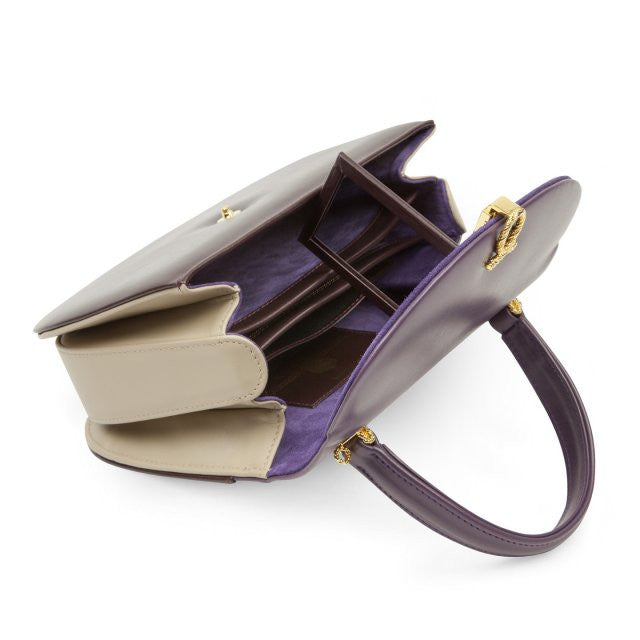 Nocturne Handbag, Lilac & Dark Purple/Royal Purple