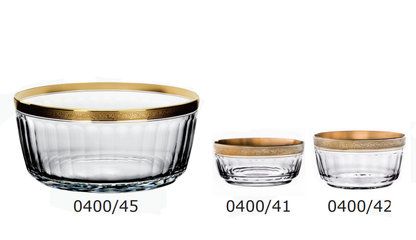 "Otto" Crystal Bowl Collection (Gold)