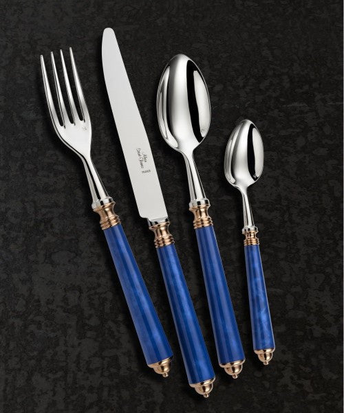 Alain Saint-Joanis Séville Cutlery Collection (Blue and Rose Gold Accent)