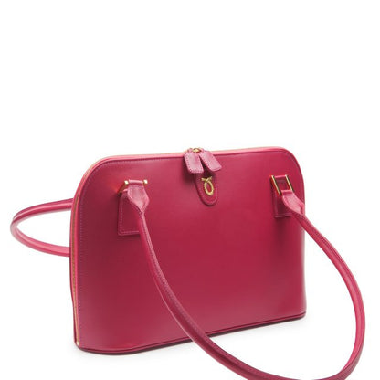 Sue Handbag in Dark Pink with Black Interior