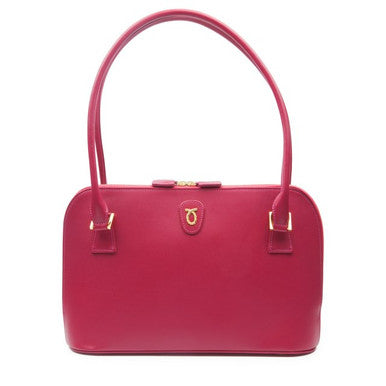 Sue Handbag in Dark Pink with Black Interior