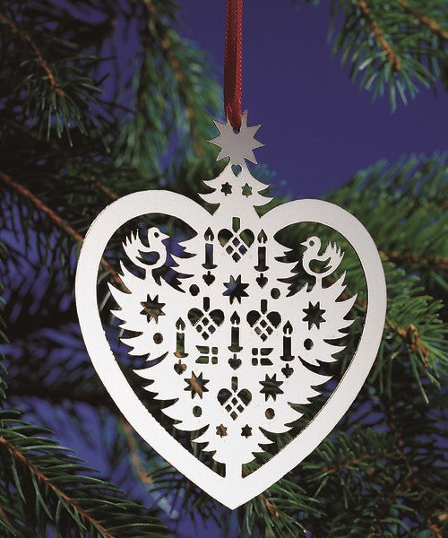 Robbe & Berking Silverplate Christmas Tree Ornament (Style One)